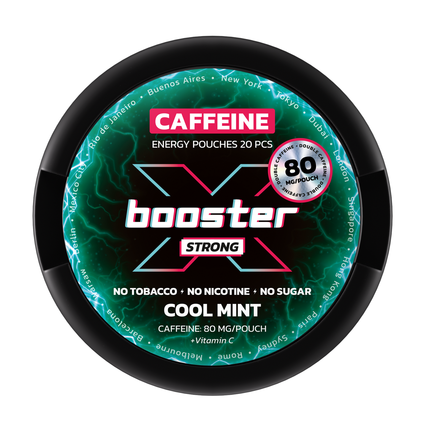 PRO Cool Mint 80 mg ENERGY POUCHES